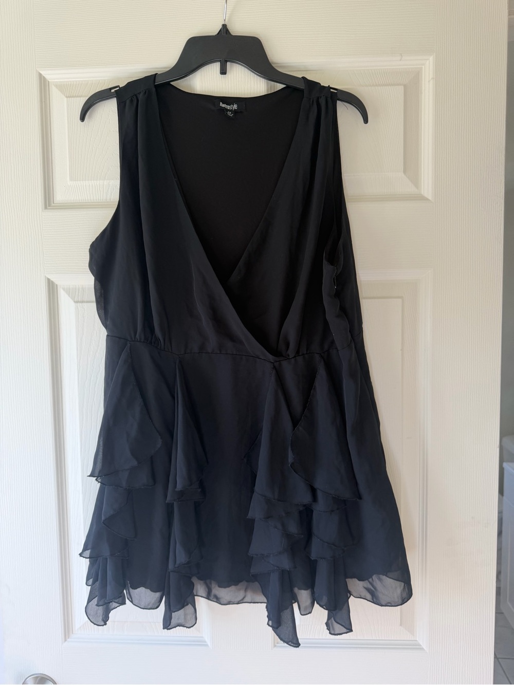 metrostyle Black Dress Top size 20 plus size blouse